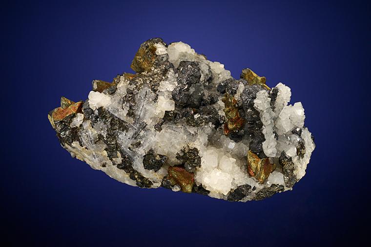 TETRAHEDRITE with CHALCOPYRITE and QUARTZ